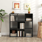 Nine-Cube Storage Shelf - Black