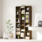 21-Compartment Bookshelf - Brown