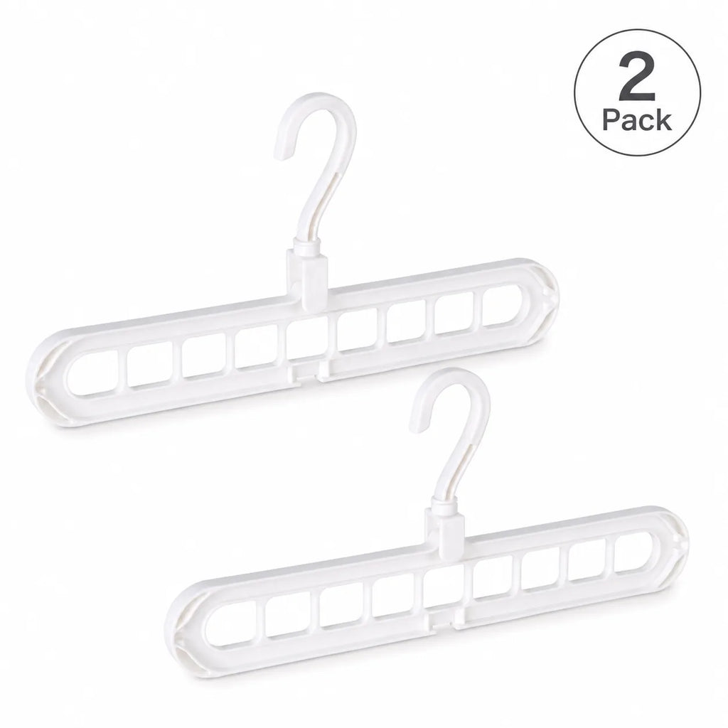 Foldable 9-Hole Space-Saving Clothes Hanger