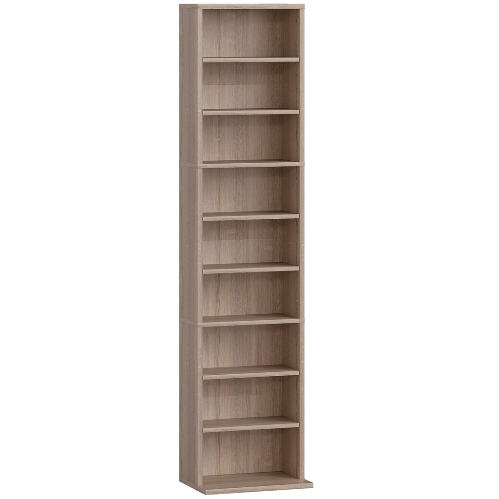 260 Narrow CD Storage Unit - Natural Wood Finish