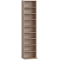 260 Narrow CD Storage Unit - Natural Wood Finish