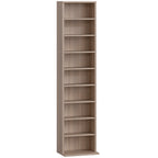 260 Narrow CD Storage Unit - Natural Wood Finish