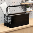 5-Tray Cantilever Steel Tool Box with Carry Handle – Black – image 2 of 9