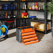 4-Drawer Portable Tool Box with Top Tray & Parts Boxes – Orange – image 2 of 9