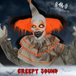 183cm Animated Orange Clown with Glowing Eyes & Sound – image 4 of 9