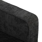 3 Seater Sofa Button Tufted Upholstered Couch with Wood Legs for Living Room, Dark Grey