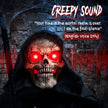 170cm Animated Grim Reaper with Scythe, Glowing Eyes & Sound – image 7 of 9